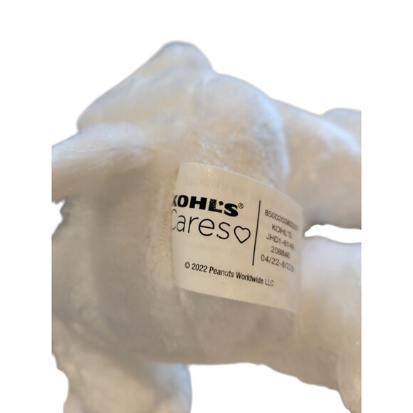 Kohls Cares Snoopy Peanuts Plush 12" Beagle Dog Red Collar Stuffed Animal - Picture 5 of 5